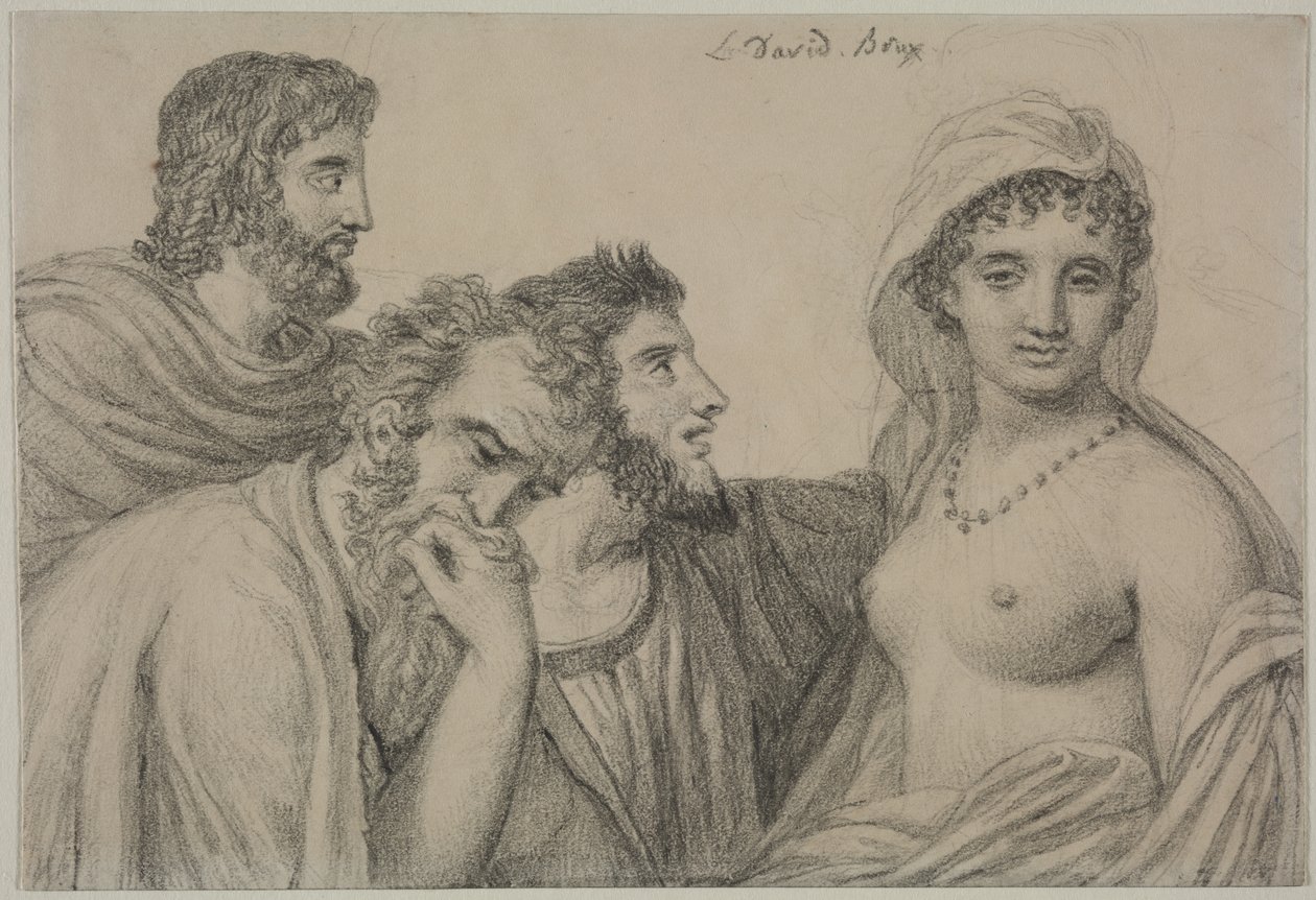 Frine davanti ai giudici, c. 1816-1820 da Jacques Louis David