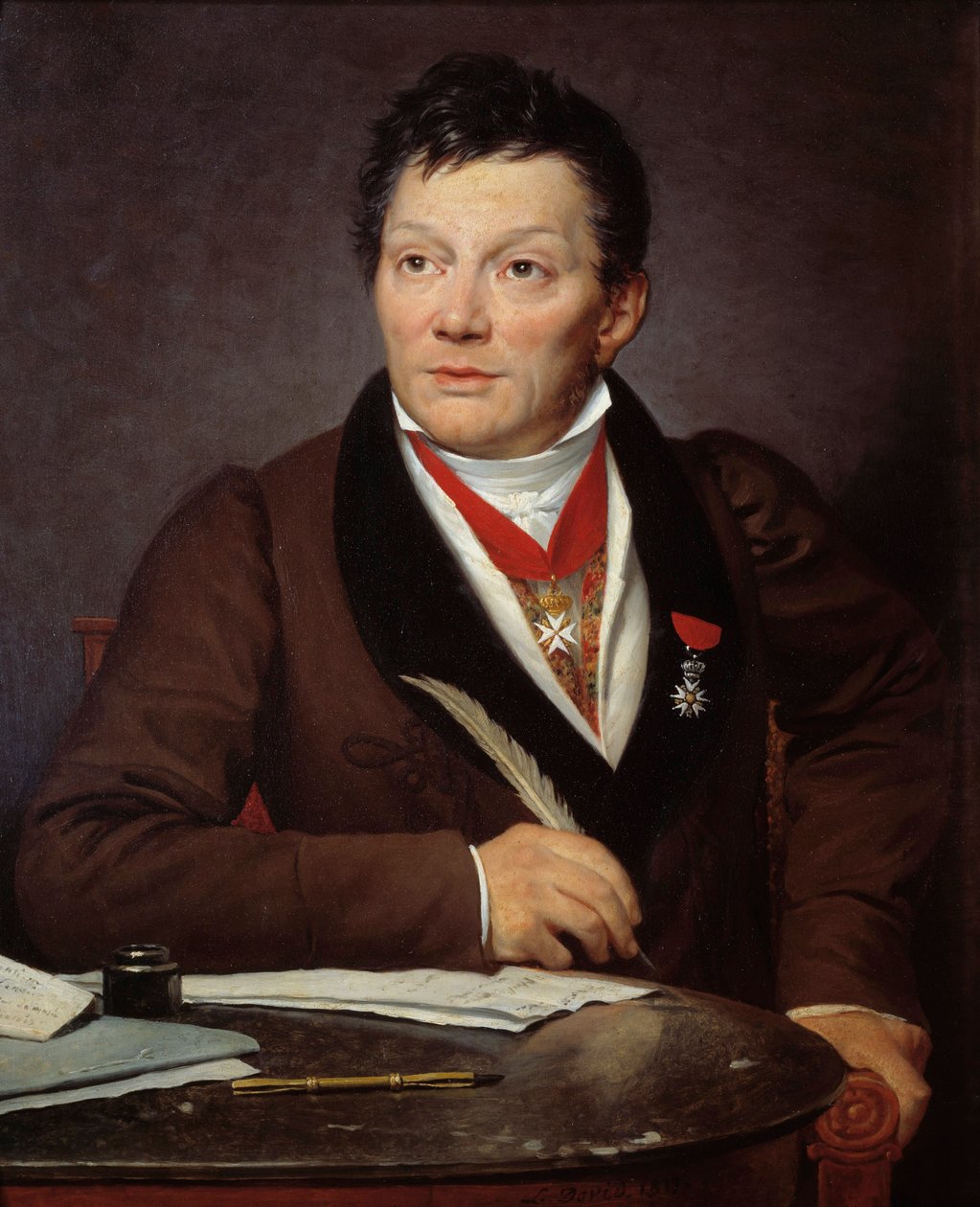 Ritratto di Alexandre Lenoir (1761-1839), archeologo e curatore del Museo dei Monumenti Francesi da Jacques Louis David