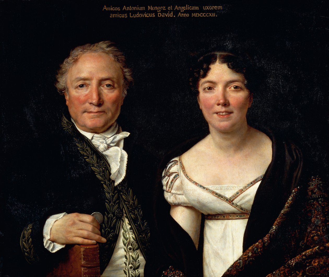 Ritratto di Antonio Mongez e sua moglie da Jacques Louis David