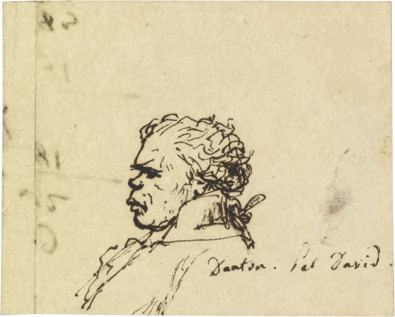 Ritratto di Georges Jacques Danton da Jacques Louis David