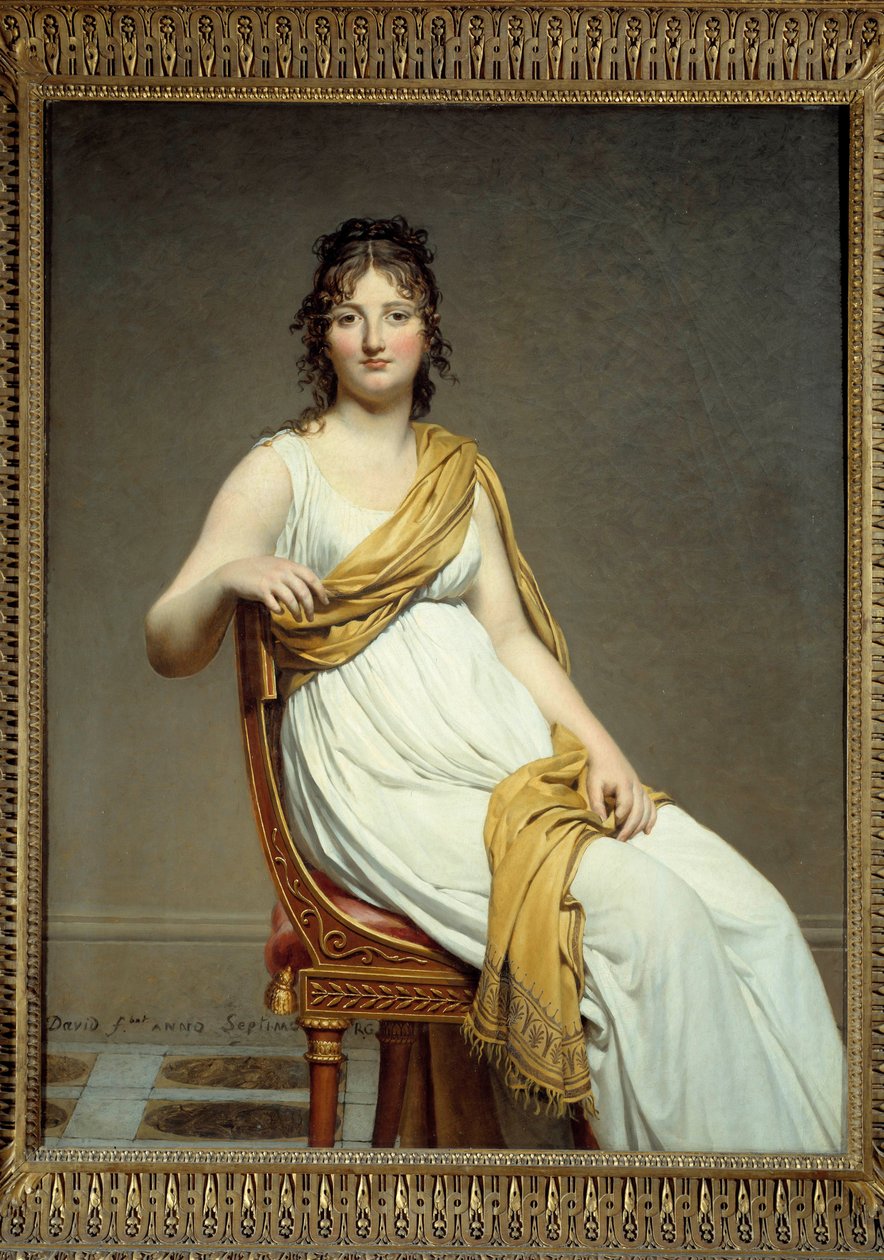 Ritratto di Madame Raymond de Verninac (1780-1827), sorella di Eugène Delacroix. Dipinto di Jacques Louis David (1748-1825) 1799. Museo del Louvre, Parigi da Jacques Louis David