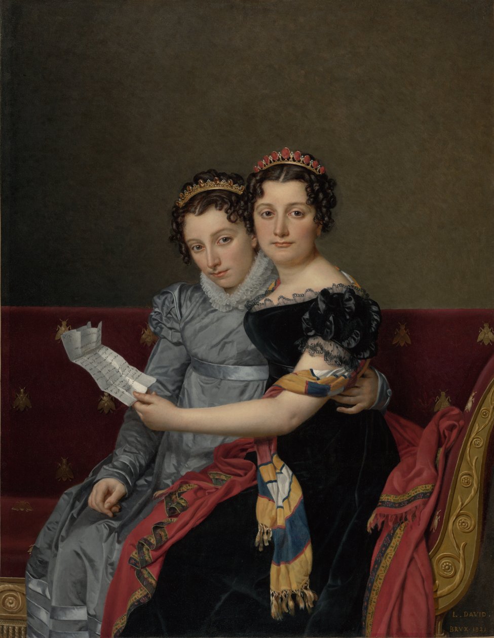 Ritratto delle sorelle Zénaïde e Charlotte Bonaparte da Jacques Louis David