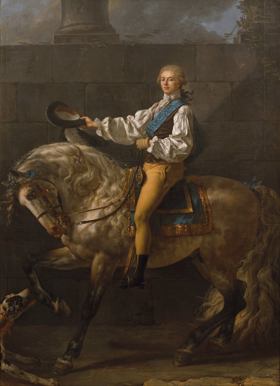 Ritratto a cavallo di Stanisław Kostka Potocki da Jacques Louis David