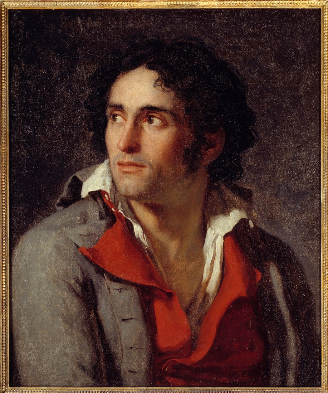 Presunto ritratto del carceriere del pittore Jacques Louis David rimasto in prigione dopo la caduta di Robespierre nel 1794 da Jacques Louis David