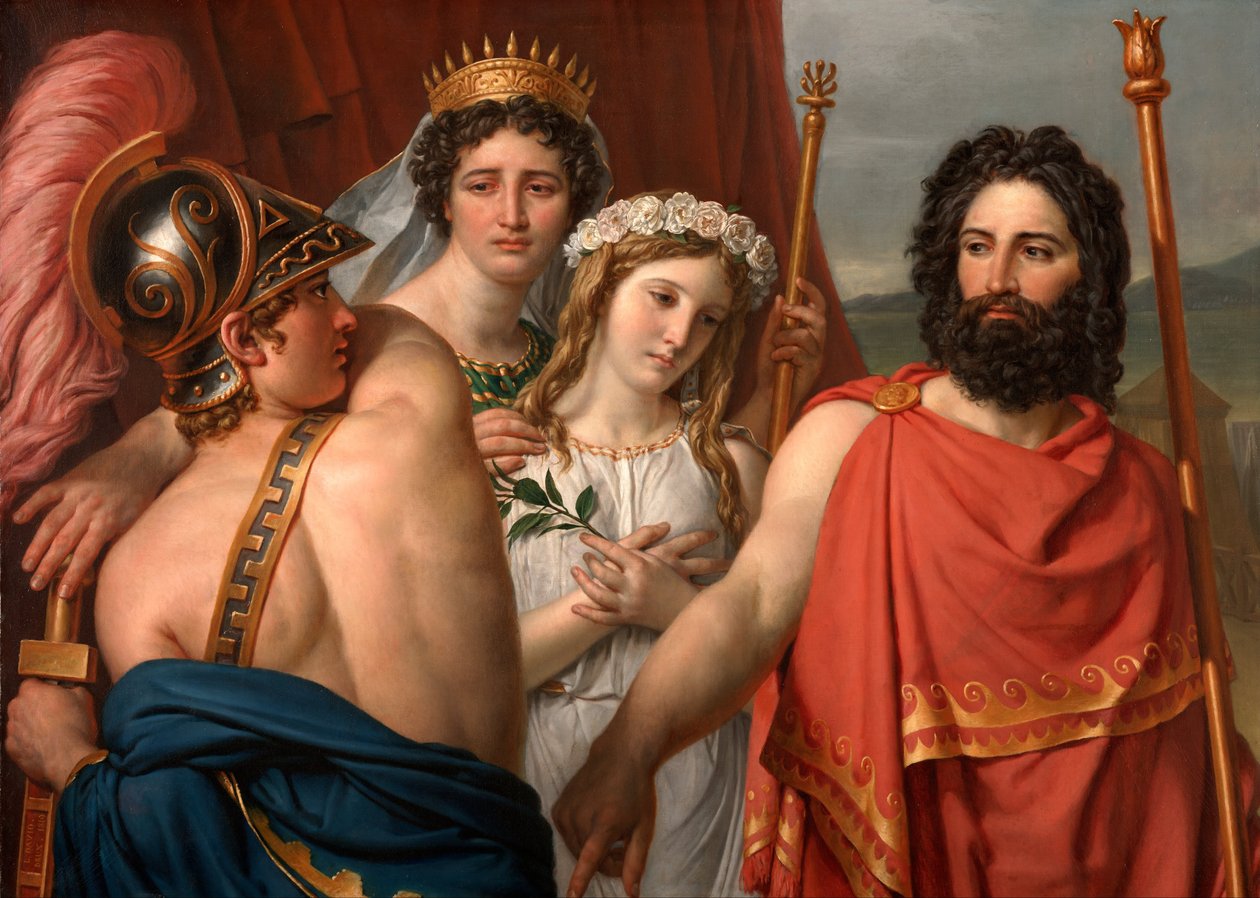 La rabbia di Achille da Jacques Louis David