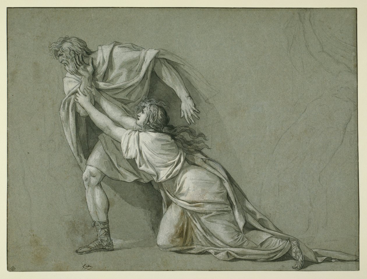 La partenza di Marco Attilio Regolo per Cartagine da Jacques Louis David