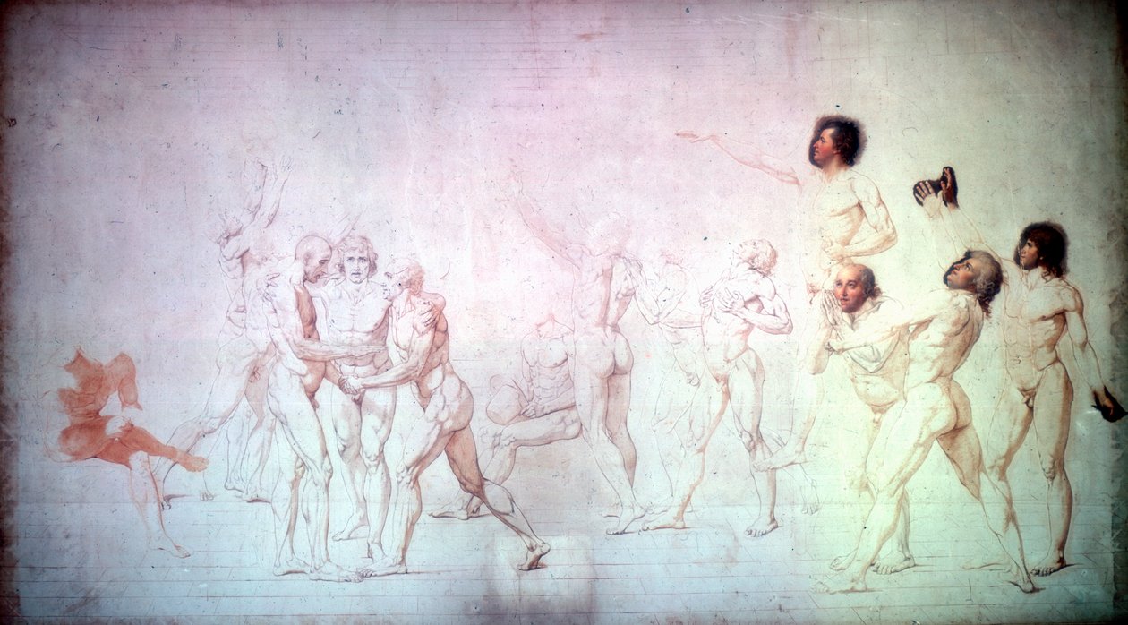 Il giuramento nella Sala della Pallacorda, 1791 da Jacques Louis David