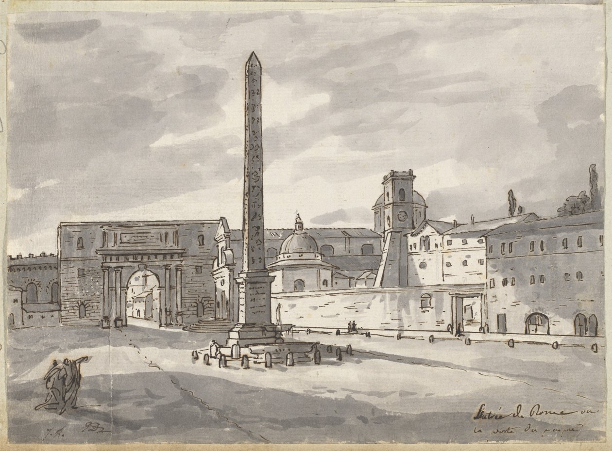 La Piazza del Popolo da Jacques Louis David