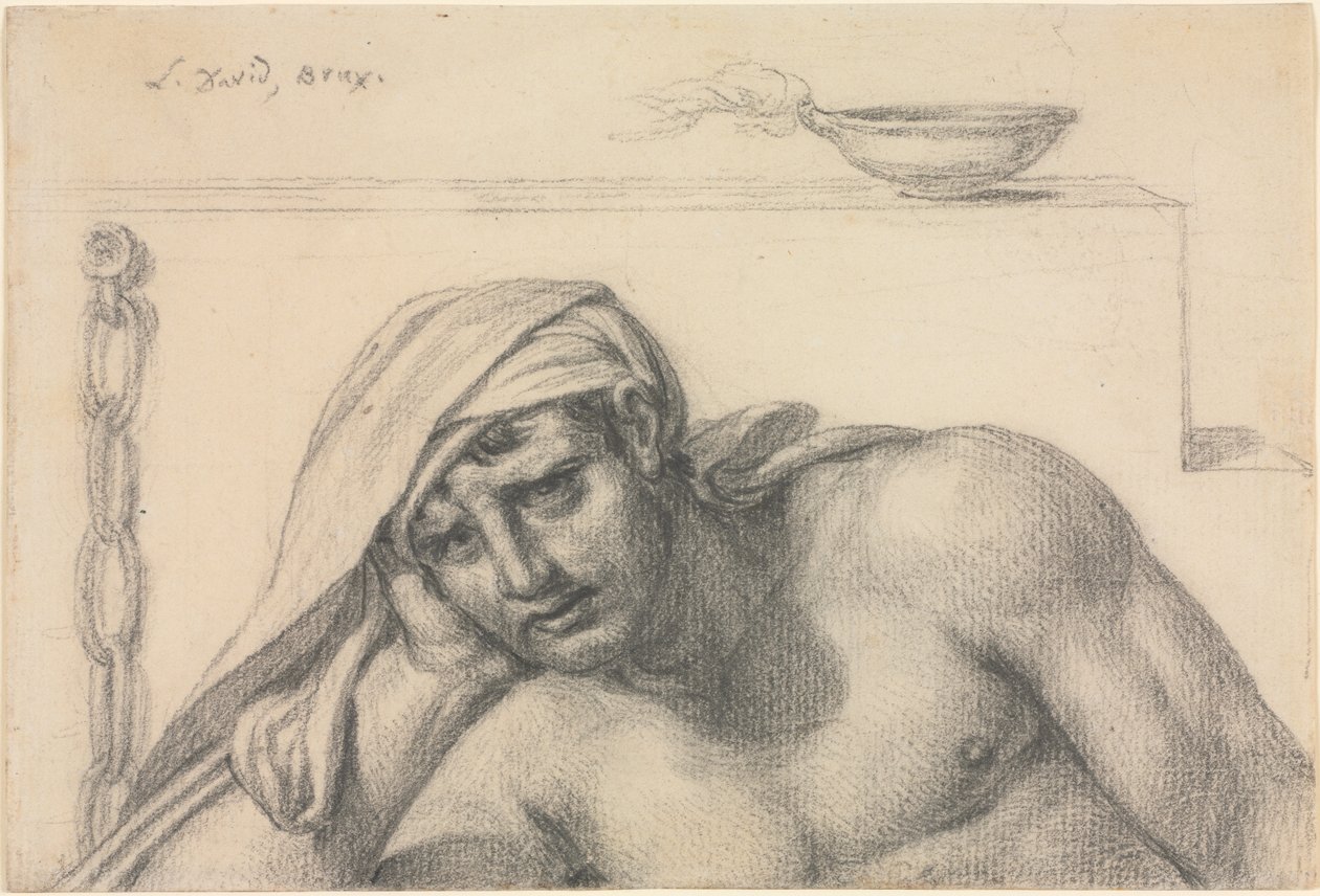 Il prigioniero, 1819 da Jacques Louis David