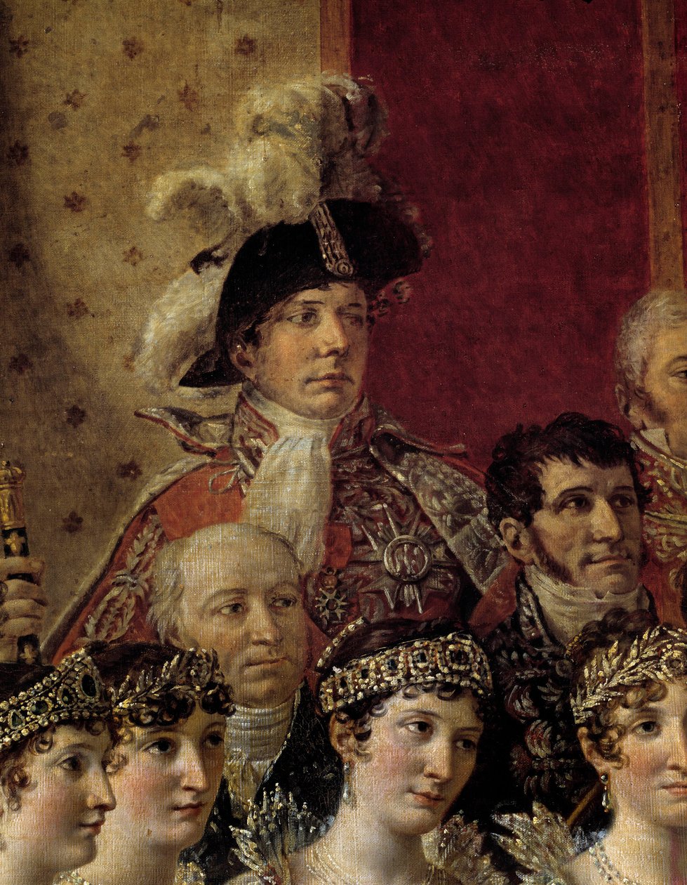 Il Rito di Napoleone. Dettaglio che rappresenta Pauline Bonaparte (Principessa Borghese) da Jacques Louis David