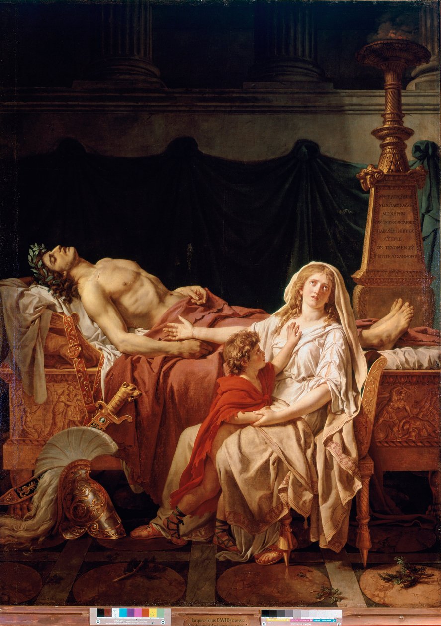 Il dolore di Andromaca da Jacques Louis David