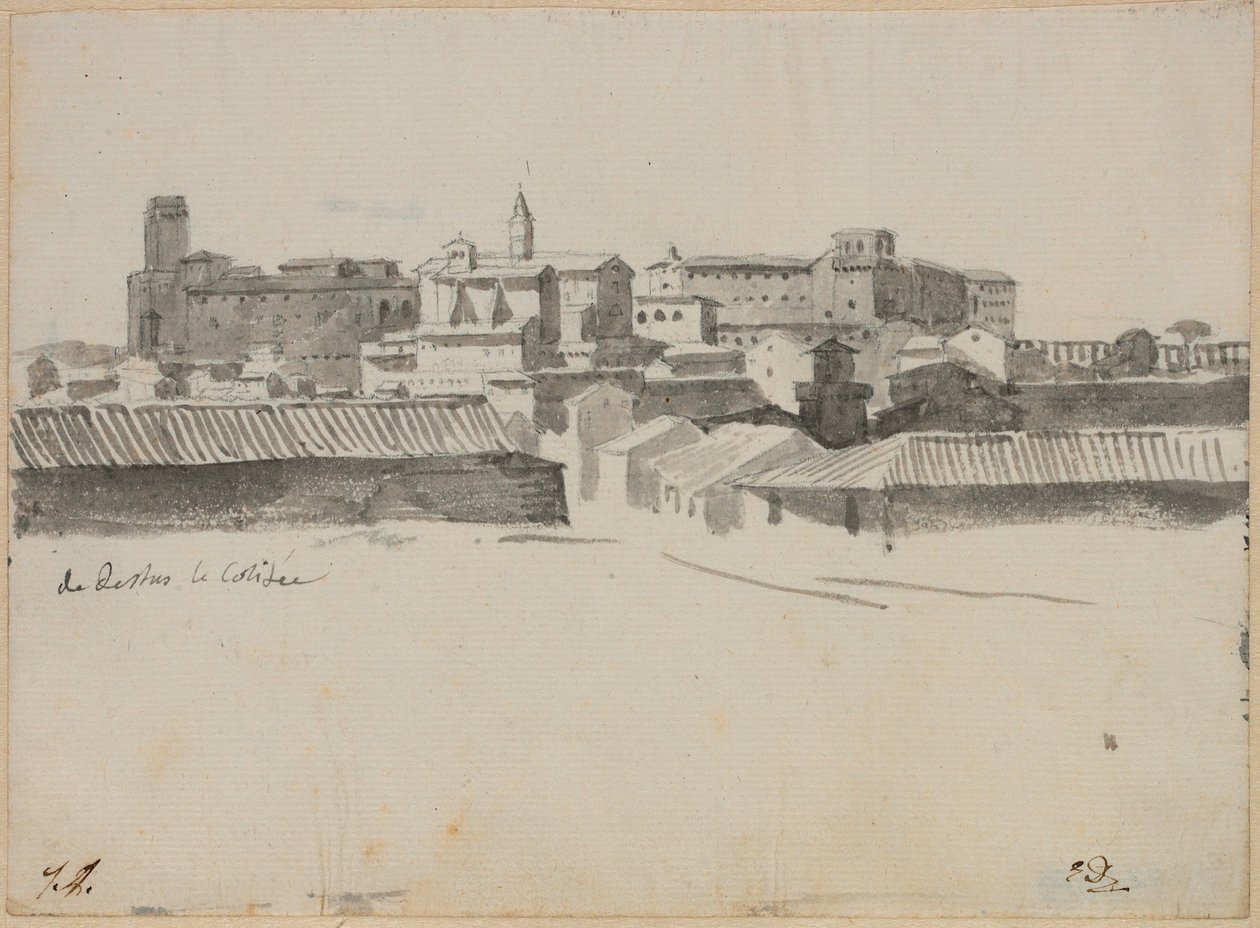 Vista dal Colosseo, Roma da Jacques Louis David