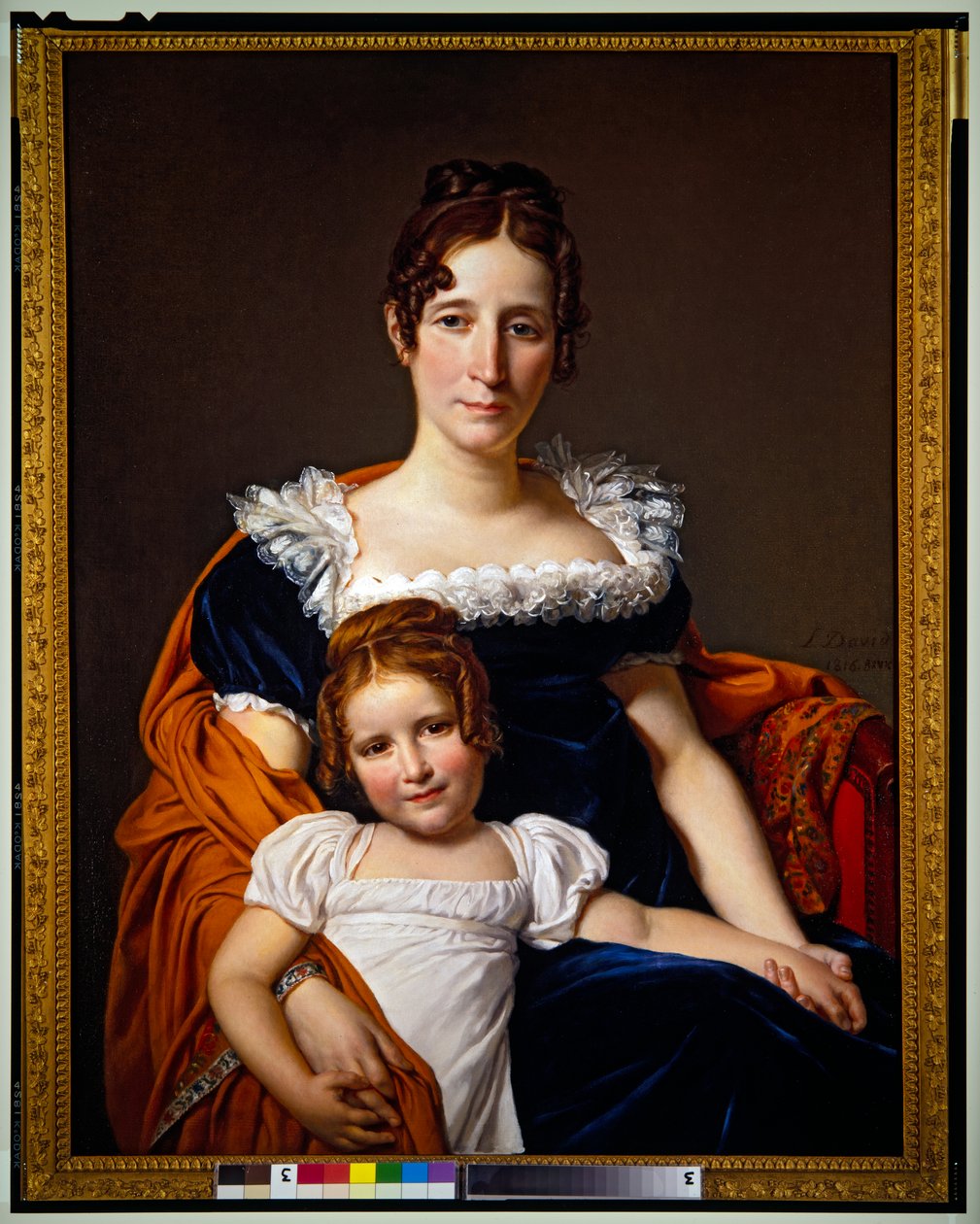 Vicomtesse Vilain XIIII e sua figlia da Jacques Louis David