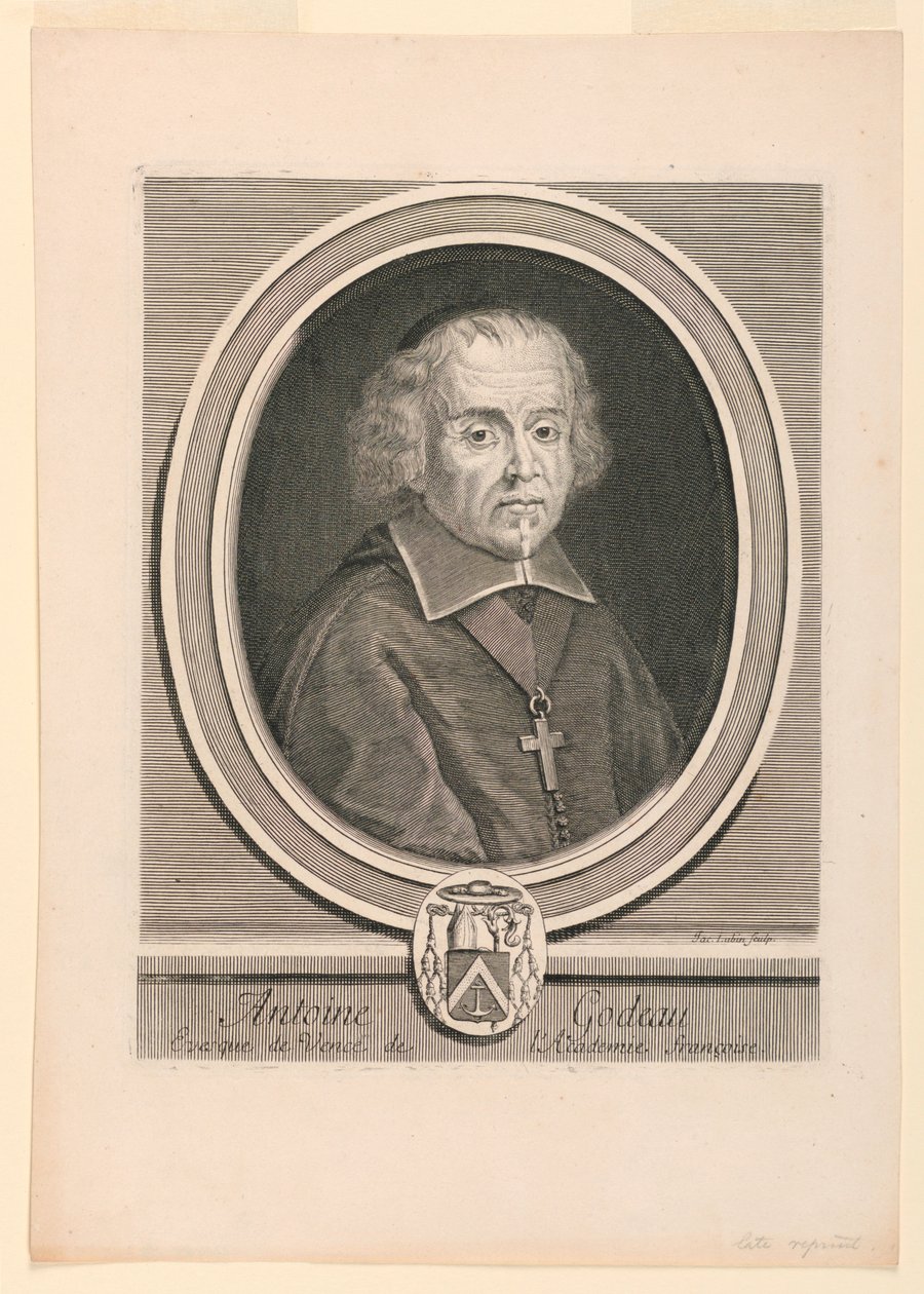 Ritratto di Antoine Godeau (1605-1672) da Jacques Lubin