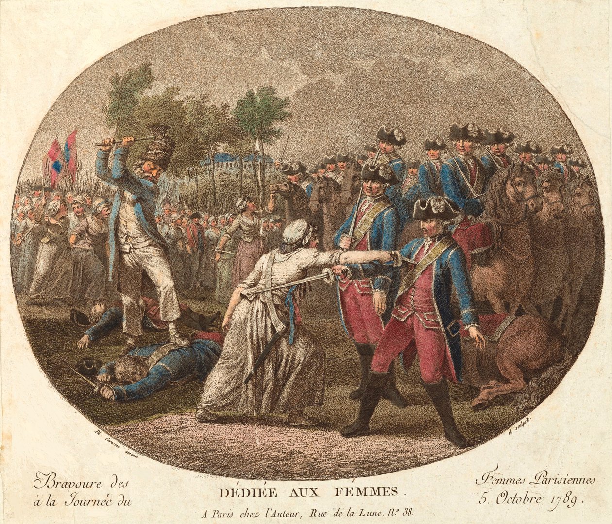 Il coraggio delle donne parigine il 5 ottobre 1789: dedicato alle donne da Jacques Philippe Caresme