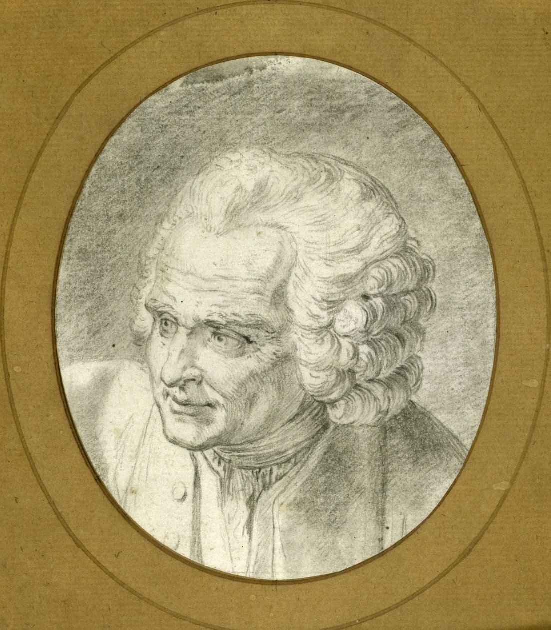 Ritratto di Jean-Jacques Rousseau, 1775 da Jacques Philippe Caresme