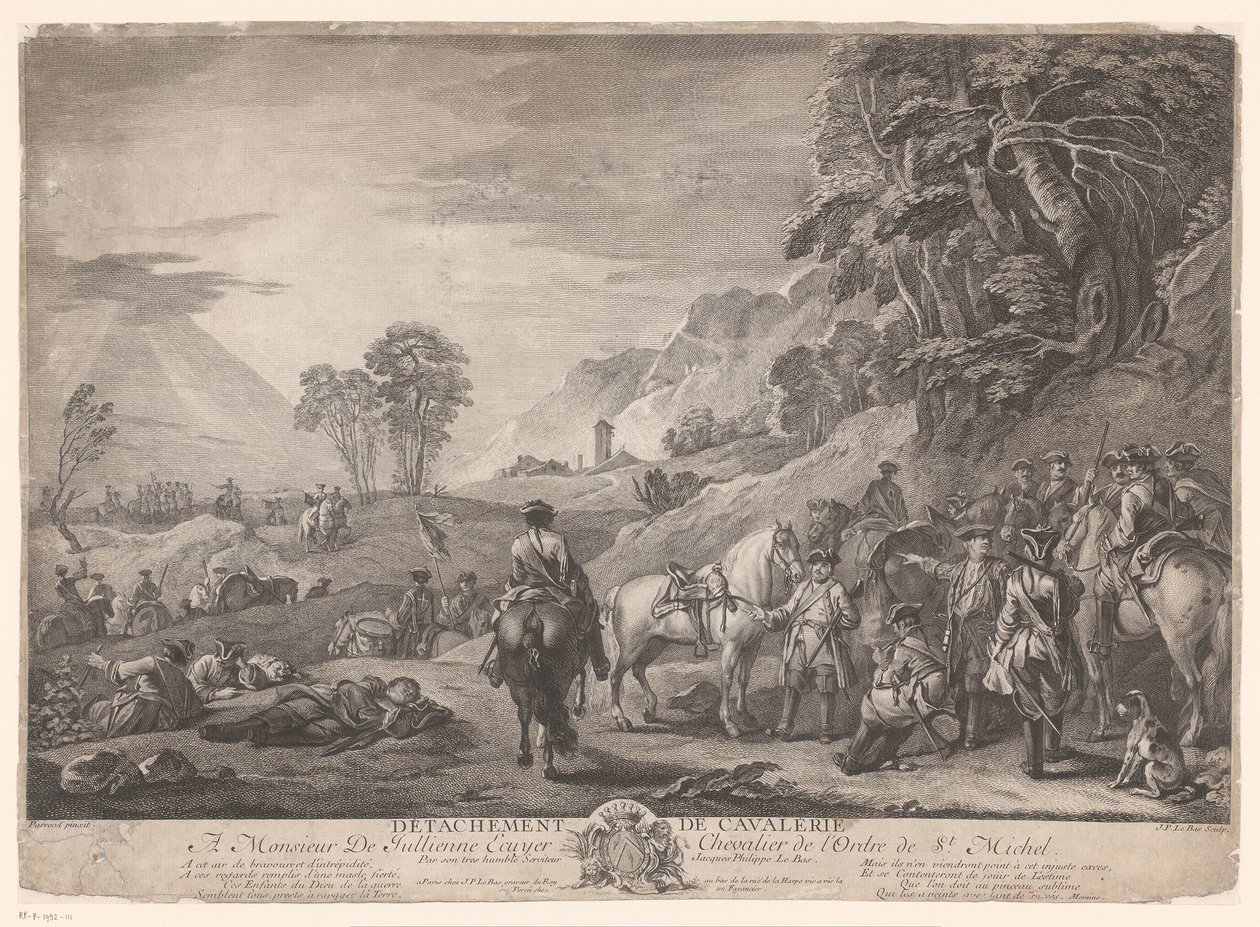Cavalleria a riposo da Jacques Philippe Le Bas