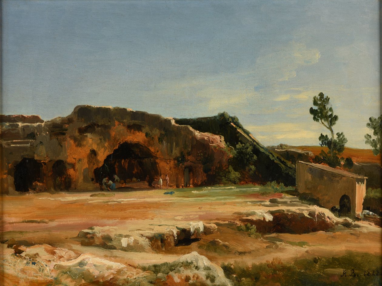 Grotta del Ninfeo (Siracusa) da Jacques Raymond Brascassat