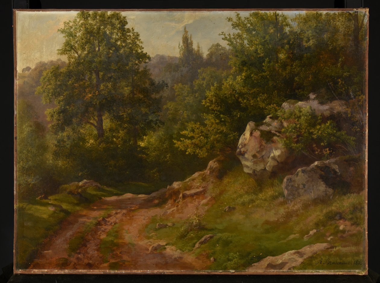 Paesaggio forestale da Jacques Raymond Brascassat