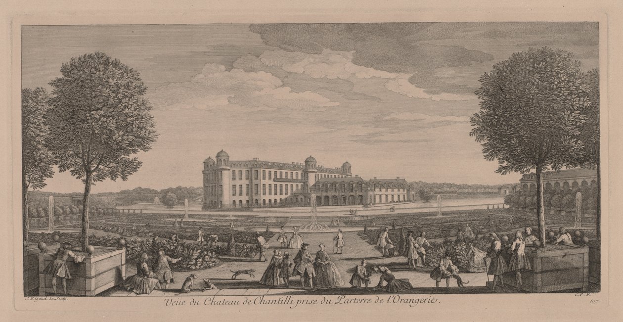 Castello di Chantilly da Jacques Rigaud