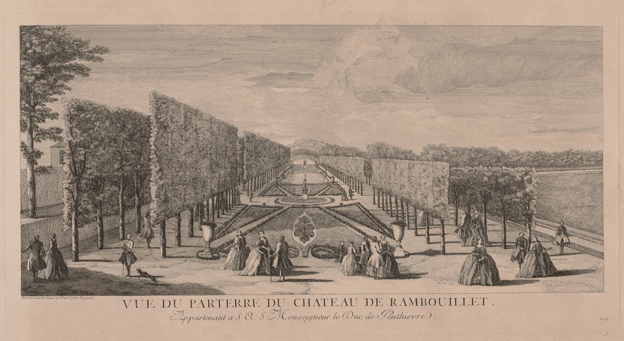 Giardino Fiorito del Castello di Rambouillet da Jacques Rigaud