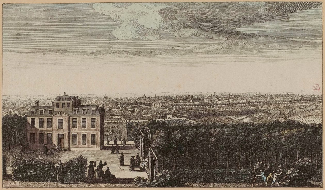 Casa di Père de la Chaise sul Mont-Louis da Jacques Rigaud