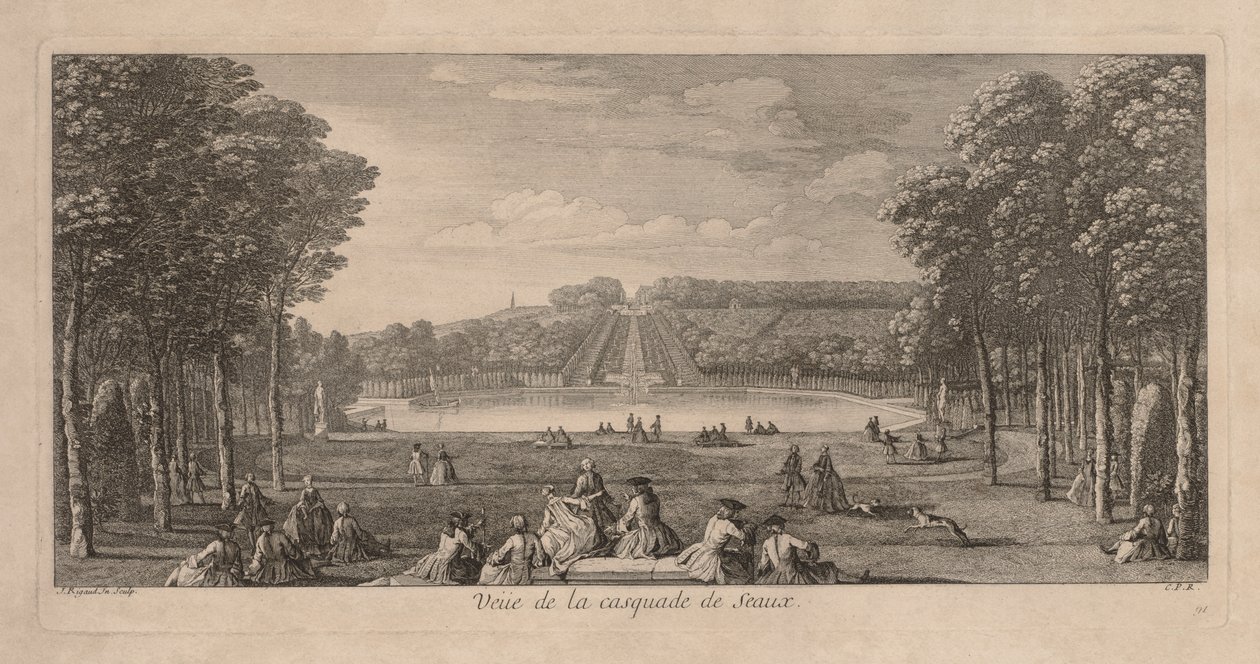 Veduta della Cascade de Seaux da Jacques Rigaud