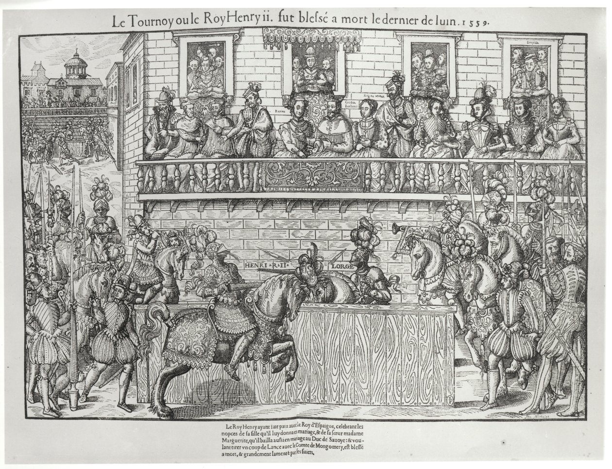 Torneo in cui Enrico II ricevette una ferita mortale, 30 giugno 1559 da Jacques Tortorel