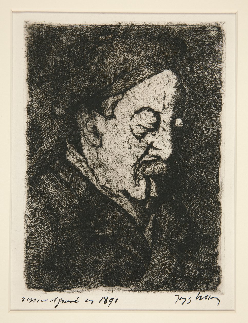 Ritratto del pittore-incisore Emile Nicolle da Jacques Villon