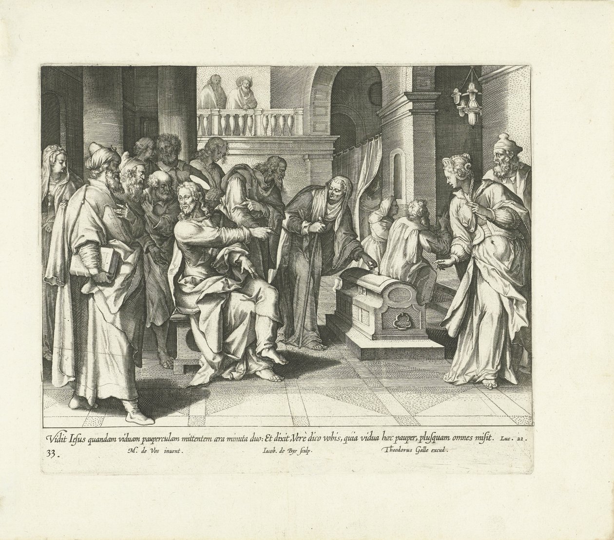 Generosità della povera vedova da Jacques de Bie