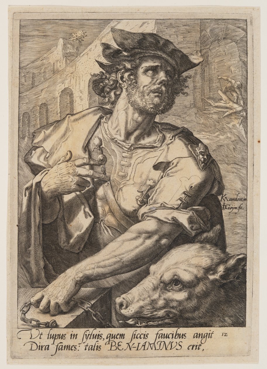 Benjamin, da I dodici figli di Giacobbe da Jacques de Gheyn II