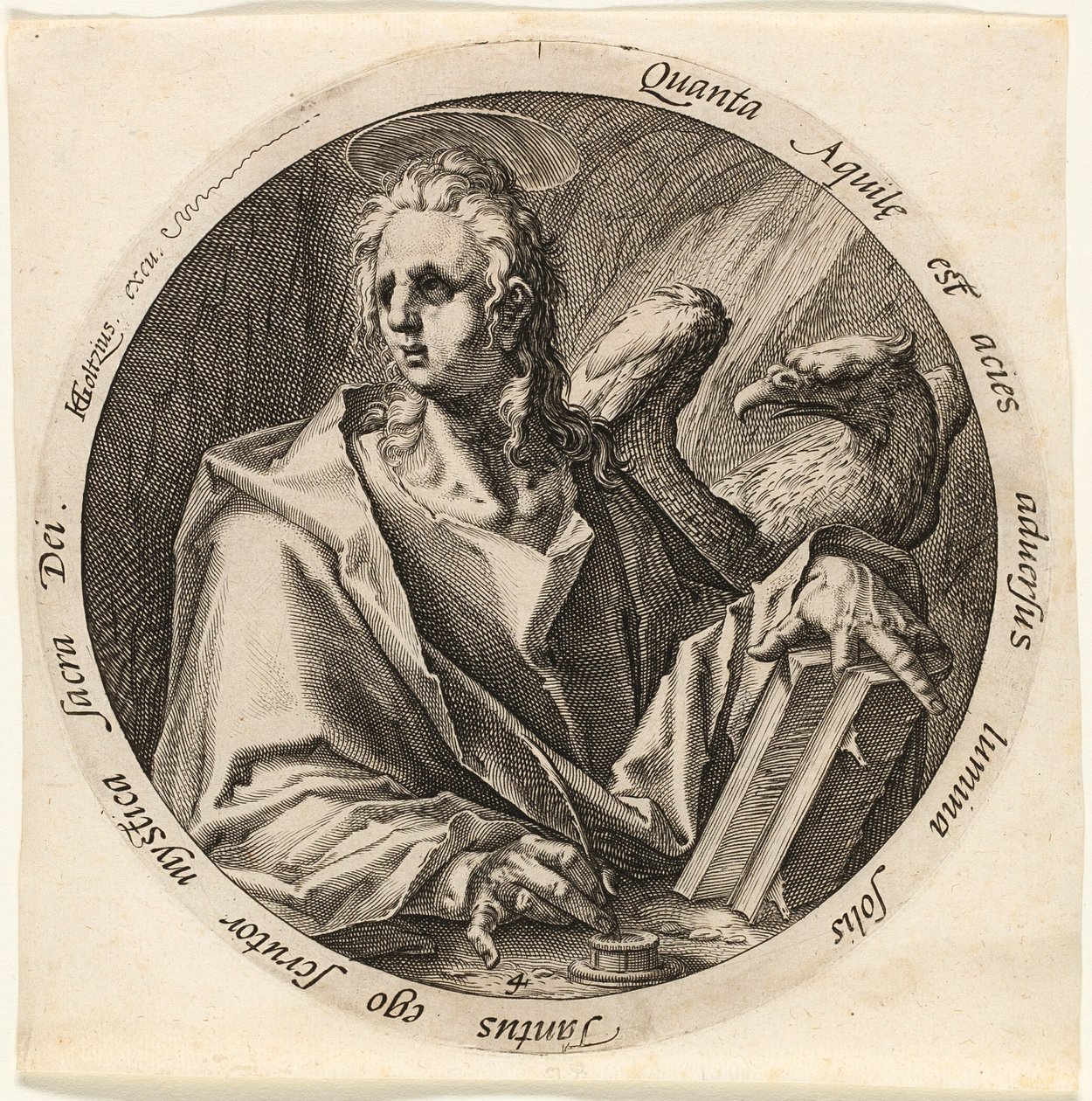 San Giovanni, quarta tavola da I quattro evangelisti da Jacques de Gheyn II