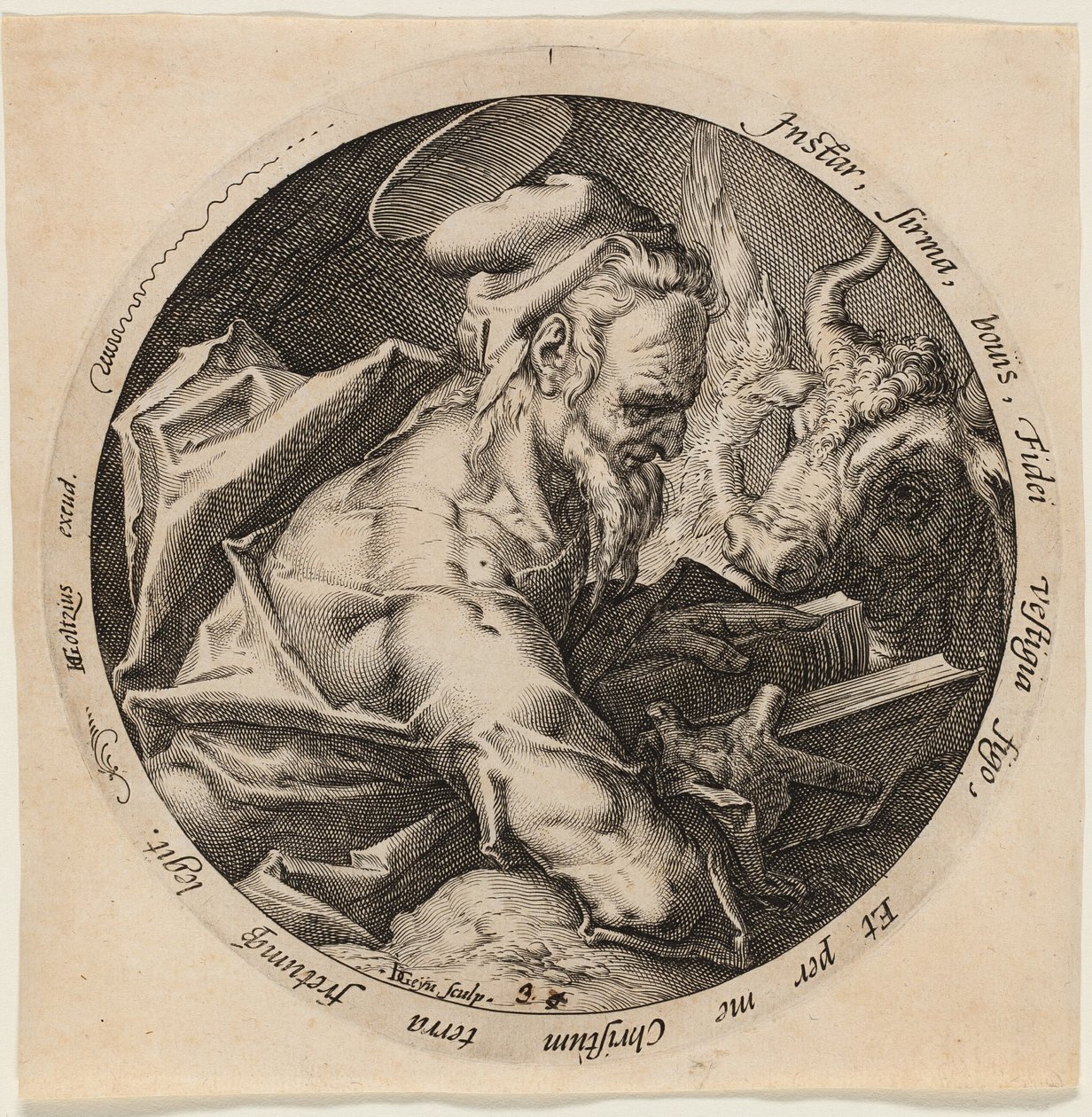 San Luca, piatto terzo de I quattro evangelisti da Jacques de Gheyn II