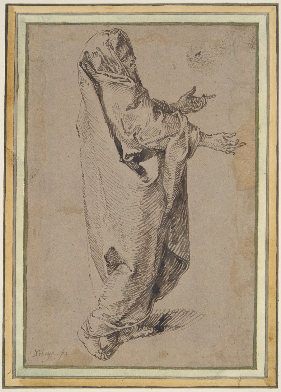 Studio per una Vergine Maria in Piedi da Jacques de Gheyn II