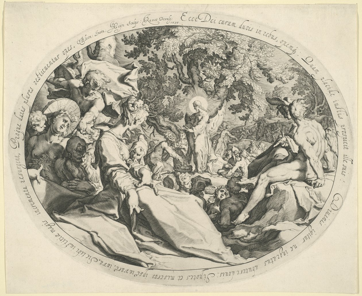 Il miracolo dei cinque pani da Jacques de Gheyn II