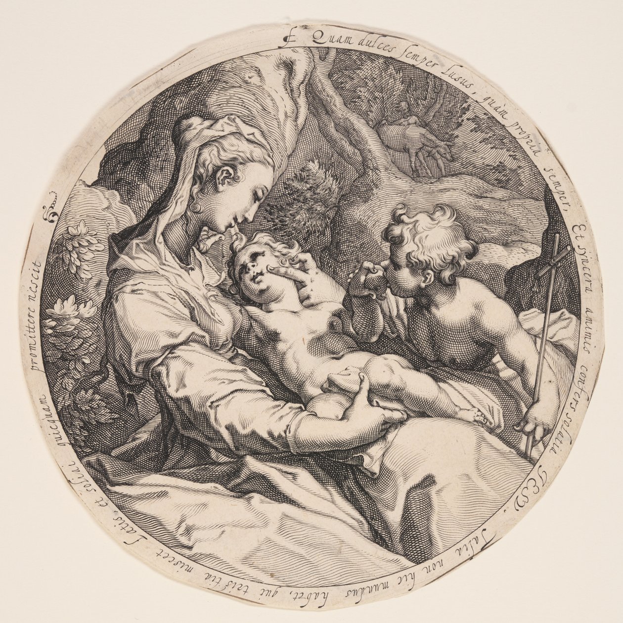 Vergine con Bambino e San Giovanni Battista da Jacques de Gheyn II