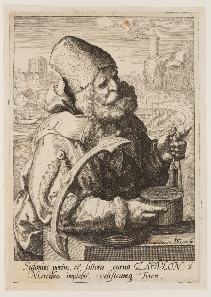 Zebulon, da I dodici figli di Giacobbe da Jacques de Gheyn II