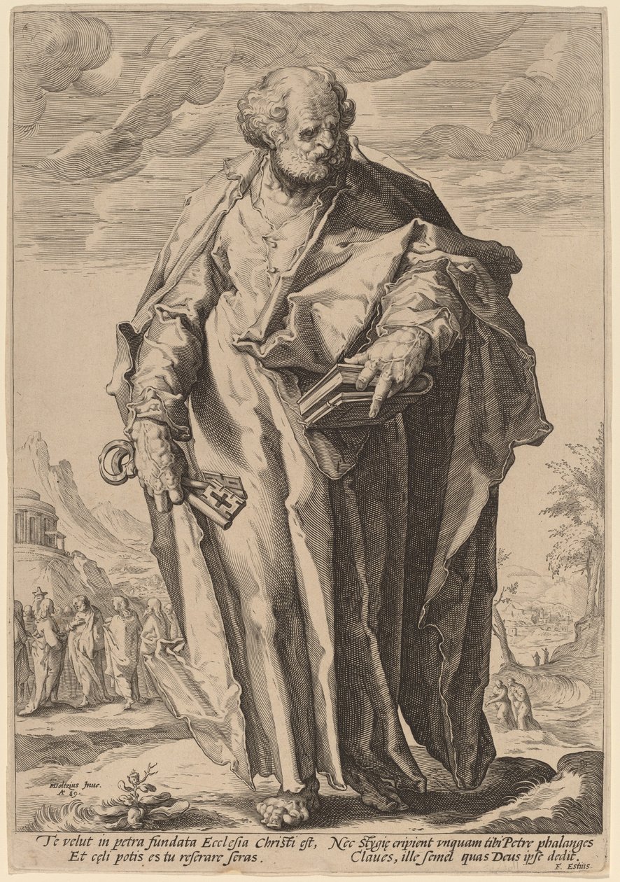 San Pietro da Jacques de Gheyn II, after Hendrik Goltzius