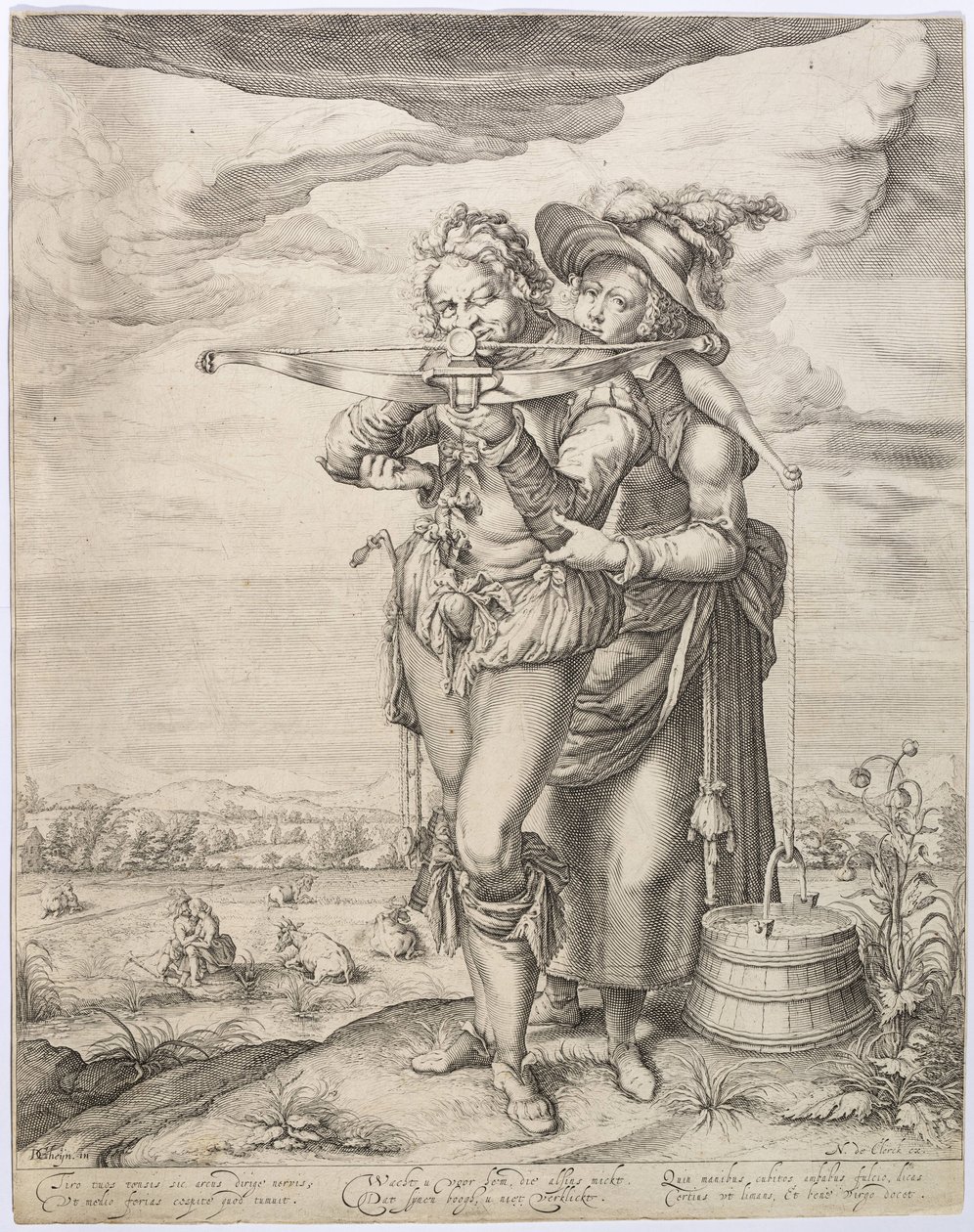 Il balestriere e la lattaia, c. 1610 da Jacques de Gheyn the Younger