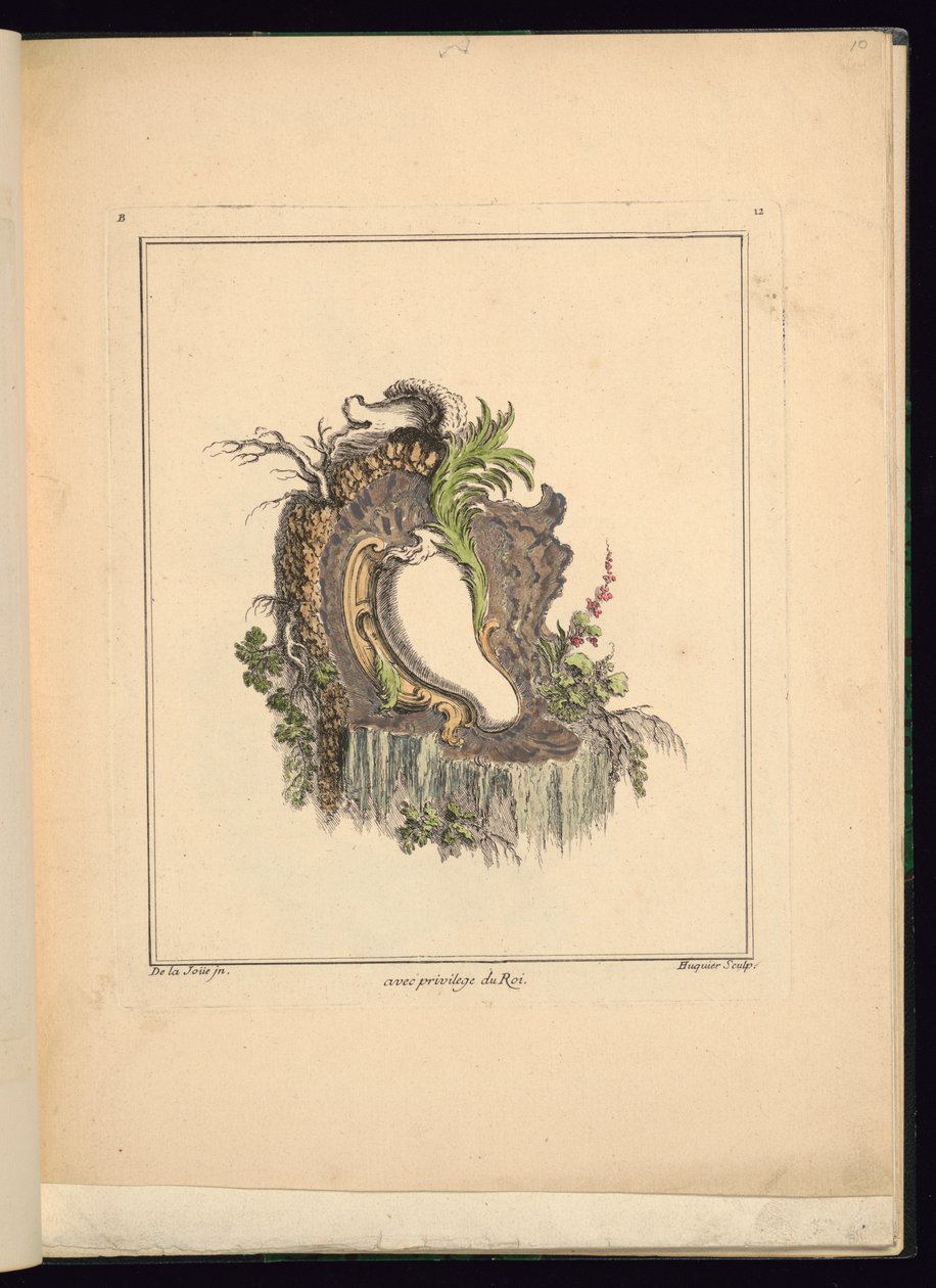 Design per Cartouche Asimmetrico da Jacques de Lajoüe
