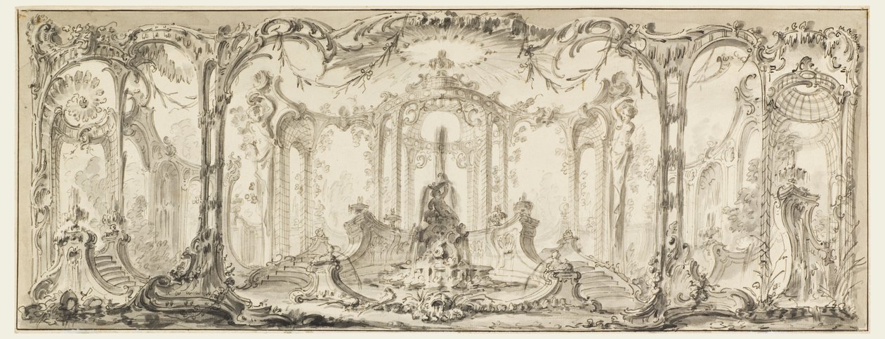 Progetto per una decorazione ornamentale da Jacques de Lajoüe