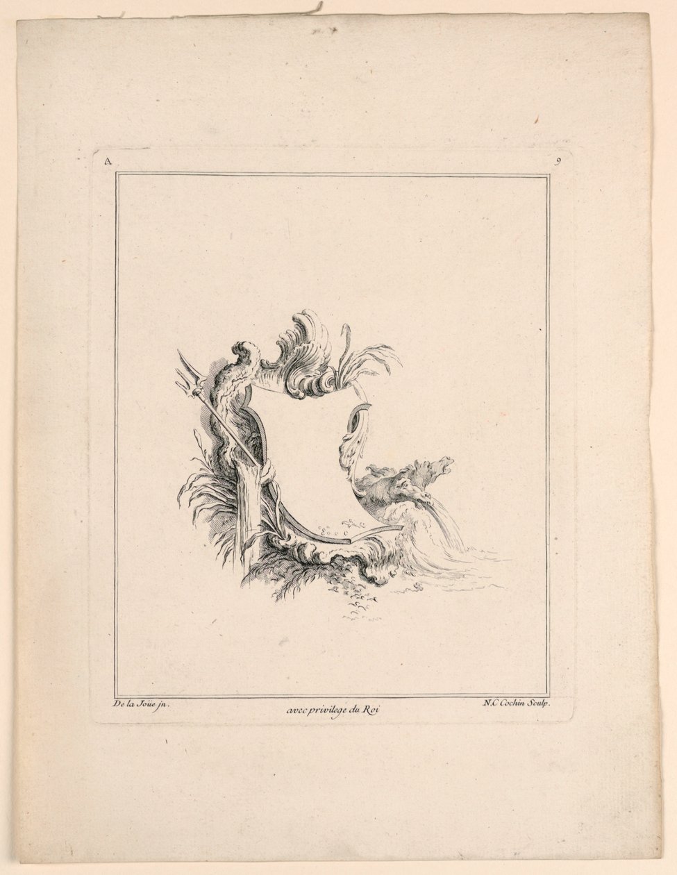 Stemma, da "Recueil Nouveau de Differens Cartouche" da Jacques de Lajoüe