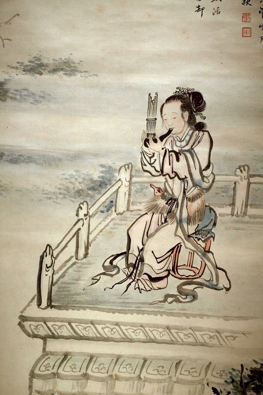Figura dipinta, musicista da Jaegwan Yi