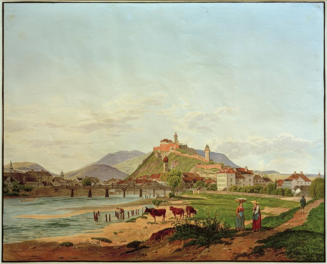 Veduta di Graz da Jakob Alt
