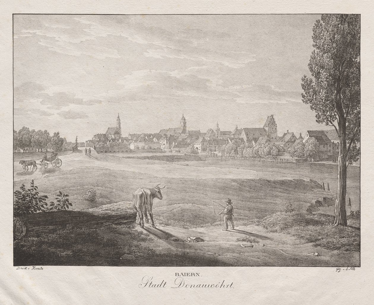 Baviera, Città di Donauwörth da Jakob Alt