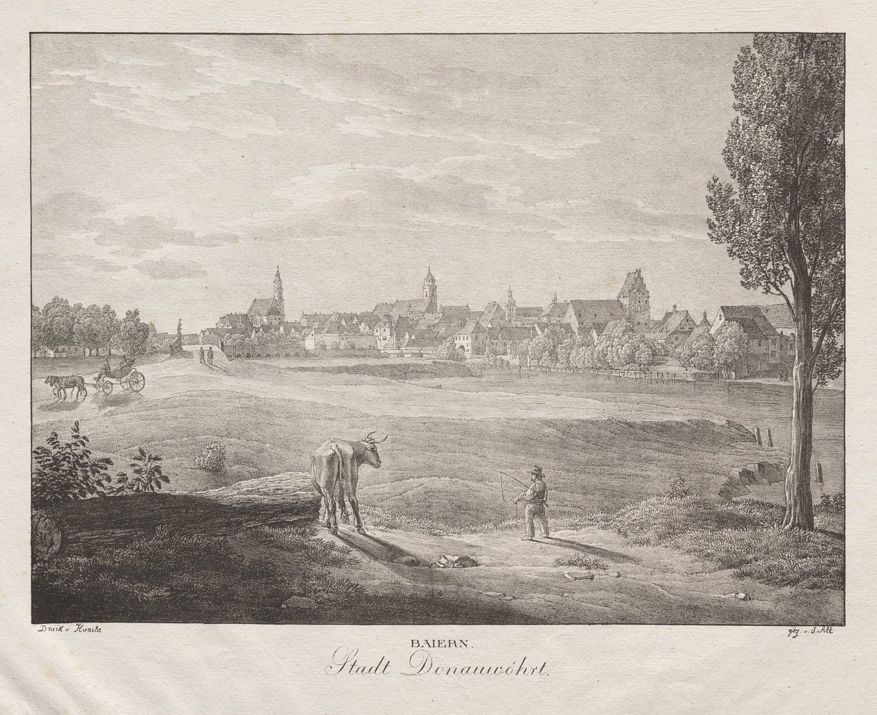 Baviera, Città di Donauwörth da Jakob Alt