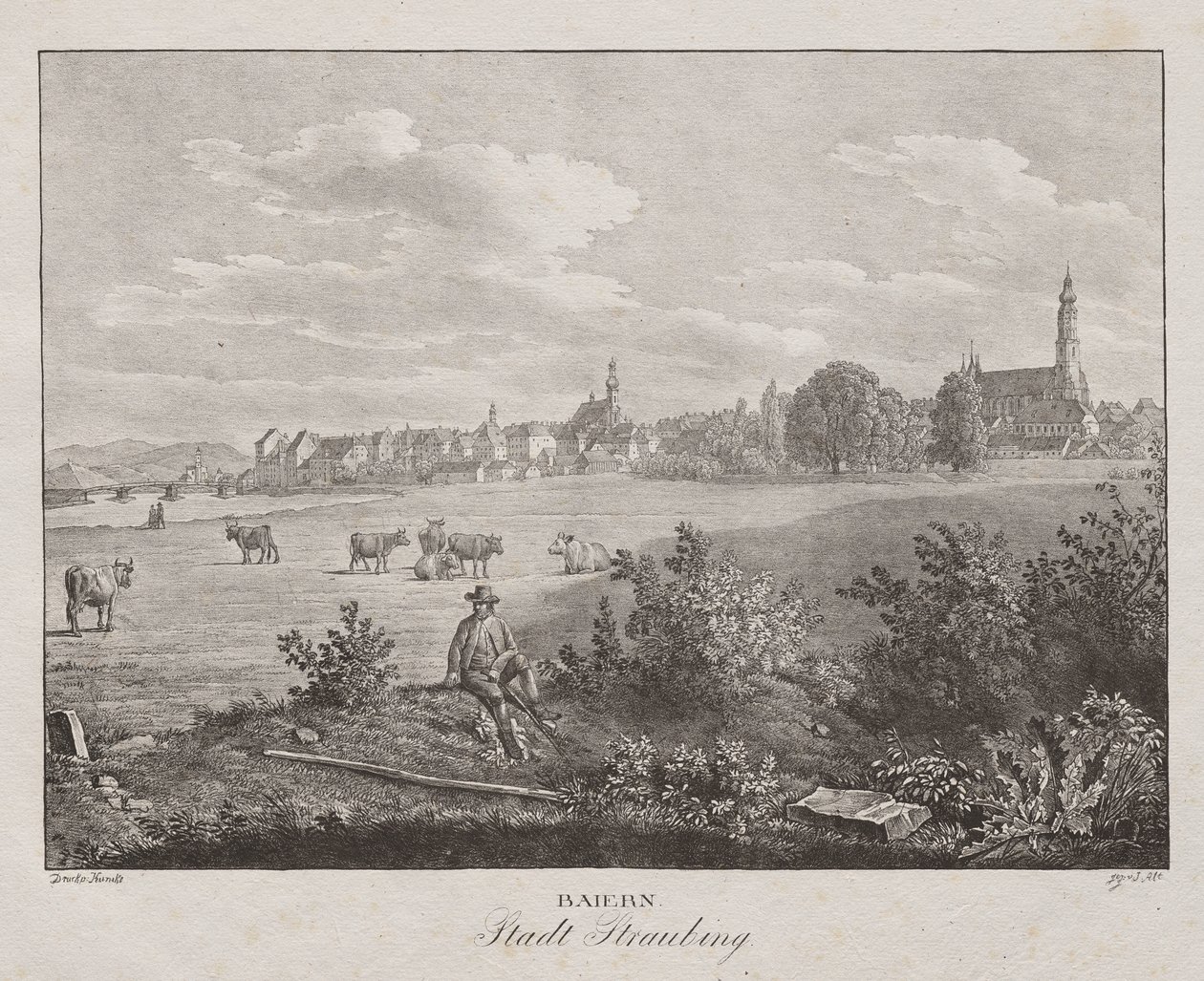 Baviera, Città di Straubing da Jakob Alt