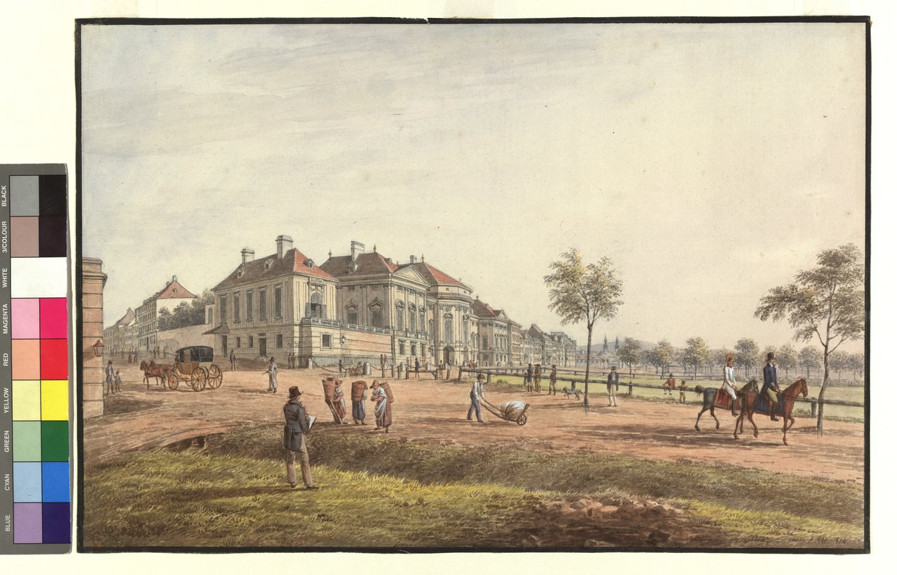 Il palazzo Auersperg sul Glacis di Josefstadt da Jakob Alt