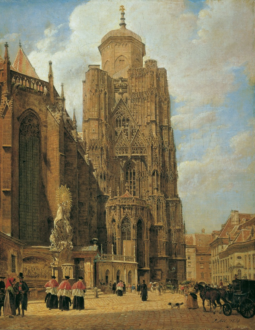 Il Duomo di Santo Stefano a Vienna da Jakob Alt