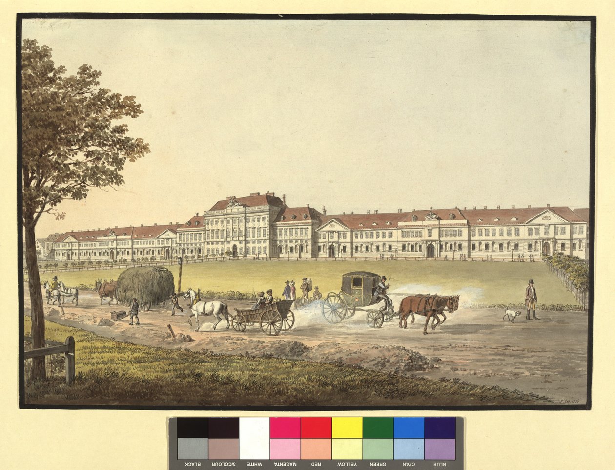 Scuderie di corte (Scuderie imperiali e regali – Edificio) da Jakob Alt